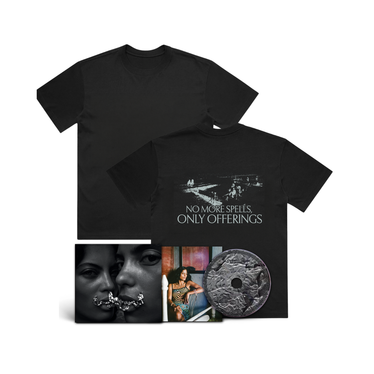 OFFERING | SIGNED CD + "No more spells, only offerings" T-shirt